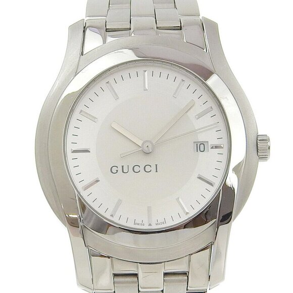 GUCCI Watches SilverDial Stainless Steel Quartz Analog display mens - Picture 1 of 9